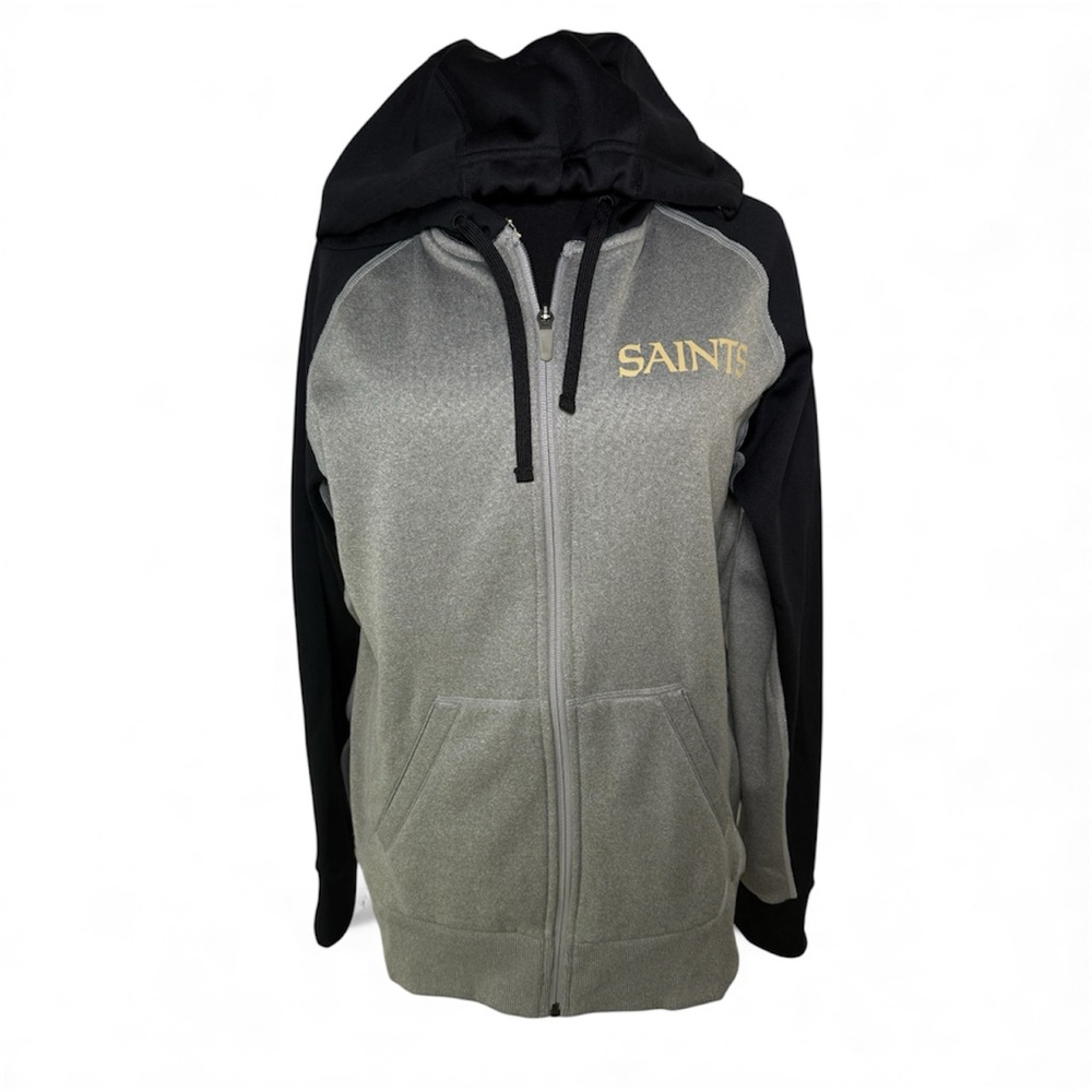 New Orleans Saints NFL Zip Hoodie Thermo Fit Nike Team Apparel Unisex Sz M NWOT